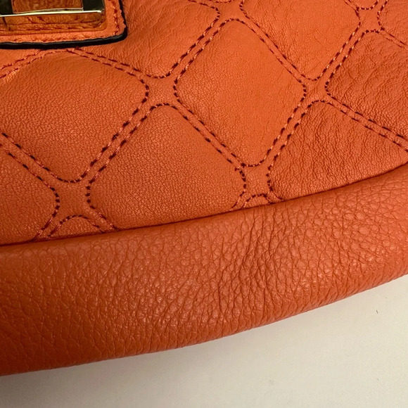 Calvin Klein Quilted Small Crossbody Bag Salmon Colored - Picture 8 of 8